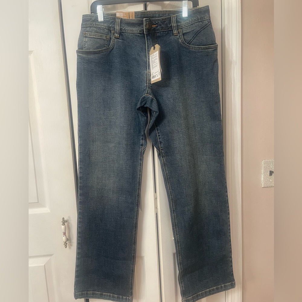 NWT Prana Axiom Men’s Organic Jeans in a blue stone wash size 32/32 MSRP $110